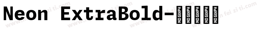 Neon ExtraBold字体转换